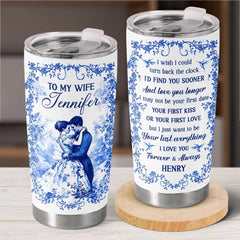 Custom Tumbler - Personalized Anniversary Wedding Gifts For Husband And Wife. Him And Her - To My One And Only