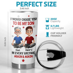 Custom Tumbler - Personalized Birthday Gifts For Mom. Dad. Son - My Son My Forever Gift