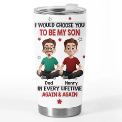 Custom Tumbler - Personalized Birthday Gifts For Mom. Dad. Son - My Son My Forever Gift