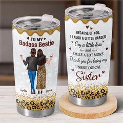 Custom Tumbler - Personalized Best Friend Birthday Gifts For Women. Besties. Sisters. BFF - Our Friendship Our Vintage