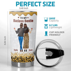 Custom Tumbler - Personalized Best Friend Birthday Gifts For Women. Besties. Sisters. BFF - Our Friendship Our Vintage