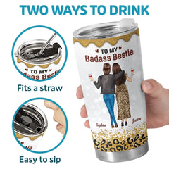 Custom Tumbler - Personalized Best Friend Birthday Gifts For Women. Besties. Sisters. BFF - Our Friendship Our Vintage