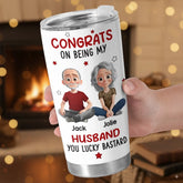 Custom Tumbler - Personalized Anniversary Wedding Gifts For Husband And Wife. Him And Her - Our Love Our Story