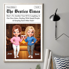 Custom Vertical Poster - Personalized Best Friend Christmas Birthday Gifts For Women. Besties. Sisters. BFF - With You Always Better