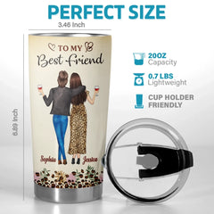 Custom Tumbler - Personalized Best Friend Birthday Gifts For Women. Besties. Sisters. BFF - Besties Fuel Each Other