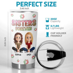 Custom Tumbler - Personalized Best Friend Birthday Gifts For Women. Besties. Sisters. BFF - Bestie Moments Spark Endless Smiles