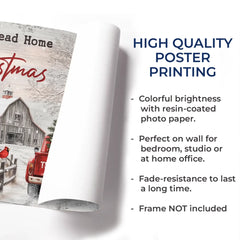 Custom Horizontal Poster - Personalized Christmas Birthday Gifts For Mom. Dad. Brother. Sister. Kids - Every Road Leads Back To Family