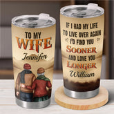 Custom Tumbler - Personalized Anniversary Wedding Gifts For Husband And Wife. Him And Her - Better Together Always