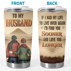 Custom Tumbler - Personalized Anniversary Wedding Gifts For Husband And Wife. Him And Her - Better Together Always