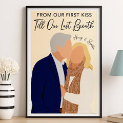 Custom Photo Vertical Poster - Personalized Anniversary Wedding Gifts For Husband And Wife. Him And Her - Better Together Always
