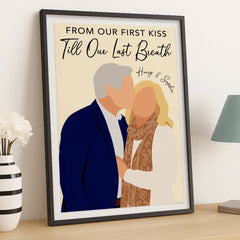Custom Photo Vertical Poster - Personalized Anniversary Wedding Gifts For Husband And Wife. Him And Her - Better Together Always