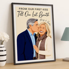 Custom Photo Vertical Poster - Personalized Anniversary Wedding Gifts For Husband And Wife. Him And Her - You Are My Home