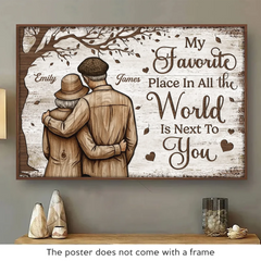 Custom Horizontal Poster - Personalized Anniversary Wedding Gifts For Husband And Wife. Him And Her - Our Love Keeps Growing