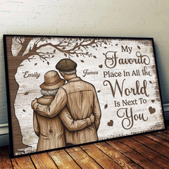 Custom Horizontal Poster - Personalized Anniversary Wedding Gifts For Husband And Wife. Him And Her - Our Love Keeps Growing
