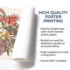 Custom Horizontal Poster - Personalized Birthday Gifts For Mom. Grandma. Family - Bloom With Love