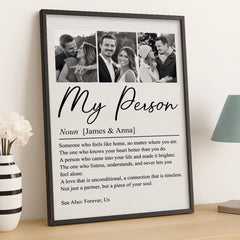 Custom Photo Vertical Poster - Personalized Anniversary Wedding Gifts For Husband And Wife. Him And Her - You And Me Works Always