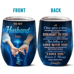 Custom Tumbler - Personalized Anniversary Wedding Gifts For Husband And Wife. Him And Her - Infinite Love. Infinite Us