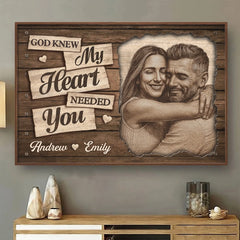 Custom Photo Horizontal Poster - Personalized Anniversary Wedding Gifts For Husband And Wife. Him And Her - You Make My Days Lighter