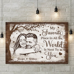 Custom Photo Horizontal Canvas - Personalized Anniversary Wedding Gifts For Husband And Wife. Him And Her - Choosing Love Every Morning