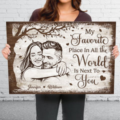 Custom Photo Horizontal Canvas - Personalized Anniversary Wedding Gifts For Husband And Wife. Him And Her - Choosing Love Every Morning