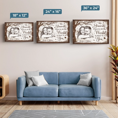 Custom Photo Horizontal Canvas - Personalized Anniversary Wedding Gifts For Husband And Wife. Him And Her - Choosing Love Every Morning
