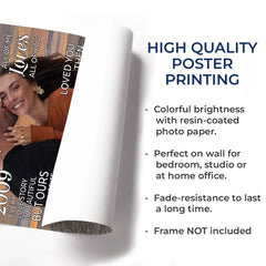 Custom Photo Vertical Poster - Personalized Anniversary Wedding Gifts For Husband And Wife. Him And Her - Love Finds Us Every Day
