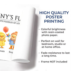 Custom Horizontal Poster - Personalized Mother's Day Birthday Gifts For Mom. Grandma - With All My Ducklings