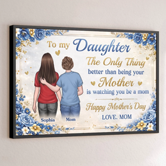Custom Horizontal Poster - Personalized Mother's Day Birthday Gifts For Daughter - The Sweetest Journey