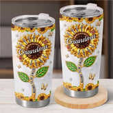 Custom Sunflower Tumbler - Personalized Mother's Day Birthday Gifts For Mom. Grandma - Grandma Life. Best Life