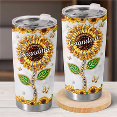 Custom Sunflower Tumbler - Personalized Mother's Day Birthday Gifts For Mom. Grandma - Grandma Life. Best Life