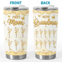 Custom Tumbler - Personalized Mother's Day Birthday Gifts For Mom. Grandma - A Garden Of Love