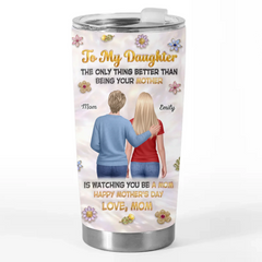 Custom 3D Inflated Effect Printed Tumbler - Personalized Mother's Day Birthday Gifts For Daughter - My Love. Your Legacy