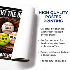 Custom Horizontal Poster - Personalized Mother's Day Gifts For Mom. Grandma - Caught With Love