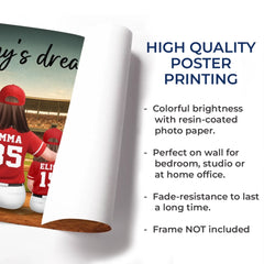 Custom Horizontal Poster - Personalized Mother's Day Gifts For Mom. Grandma - Built By Mom's All Stars