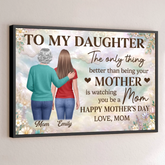 Custom Horizontal Poster - Personalized Mother's Day Birthday Gifts For Daughter - Always With You
