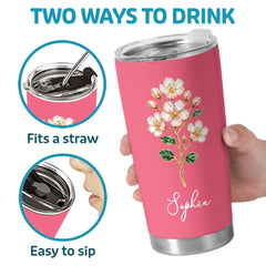 Custom Tumbler - Personalized Best Friend Birthday Gifts For Women. Besties. Sisters. BFF. Family. Yourself - Be Proud Of Yourself