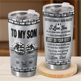 Custom 3D Inflated Effect Printed Tumbler - Personalized Birthday Gifts For Son - I'm Always Proud Of You