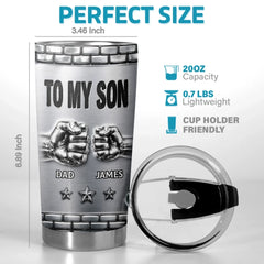 Custom 3D Inflated Effect Printed Tumbler - Personalized Birthday Gifts For Son - I'm Always Proud Of You