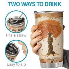 I Wish I Could Turn Back The Clock So I Would Find You Sooner - Tumbler - To My Wife. Gift For Wife. Anniversary. Engagement. Wedding. Marriage Gift