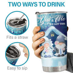 From Our First Kiss Till Our Last Breath - Tumbler - Christmas Gift For Family. Couple. Friends. Christmas Decoration. Holiday Gift