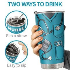 Nurse Nutrition Facts - Tumbler - Appreciation. Graduation. Retirement. Thank You Gift For Nurse. Nurse Week Gift. Nurse Life