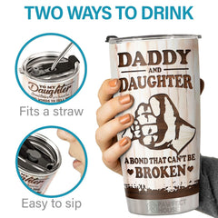 Sometimes It's Hard To Find Words To Tell You How Much You Mean To Me - Tumbler - To My Daughter. Gift For Daughter. Daughter Gift From Dad. Birthday Gift For Daughter