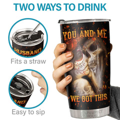 Husband Wife Not Always Eye To Eye But Always Heart To Heart - Tumbler - Gift For Couple. Husband Wife. Anniversary. Engagement. Wedding. Marriage Gift