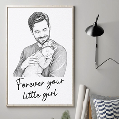 Custom Photo Vertical Poster - Personalized Mother's Day. Father's Day Gifts For Mom. Grandma. Dad. Grandpa - Roots Strong Love Endless