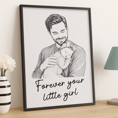 Custom Photo Vertical Poster - Personalized Mother's Day. Father's Day Gifts For Mom. Grandma. Dad. Grandpa - Roots Strong Love Endless