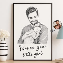 Custom Photo Vertical Poster - Personalized Mother's Day. Father's Day Gifts For Mom. Grandma. Dad. Grandpa - Roots Strong Love Endless