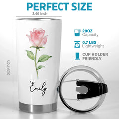 Custom Tumbler - Personalized Best Friend Birthday Gifts For Women. Besties. Sisters. BFF. Family. Yourself - Coffee Gossip Repeat