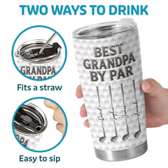 Custom Golf Tumbler - Personalized Father's Day Birthday Gifts For Dad. Grandpa. Golf Lovers. Sports Fans. Sports Lovers - Golf Now Adult Later