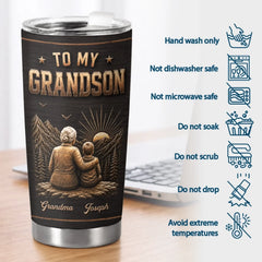 Custom Tumbler - Personalized Birthday Gifts For Grandson - My Greatest Blessing In Life