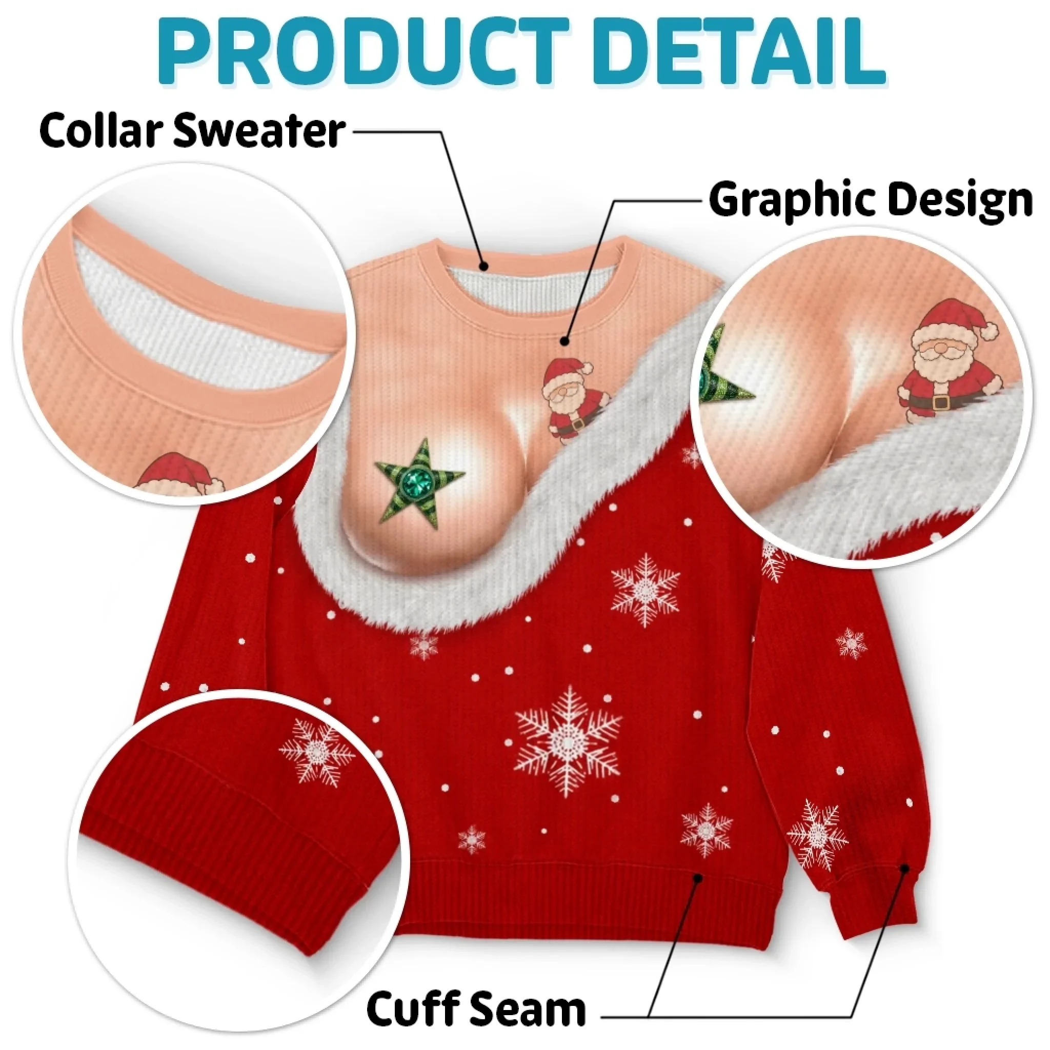 Custom Funny Ugly Sweatshirt - Tis The Season To Misbehave